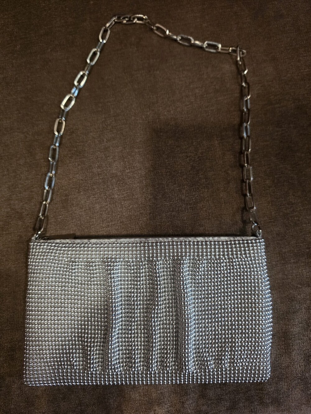 Evening Bag In Silver. - Picture 1 of 6